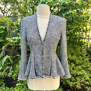 Rebecca Taylor Metallic Tweed Jacket Sz 2
